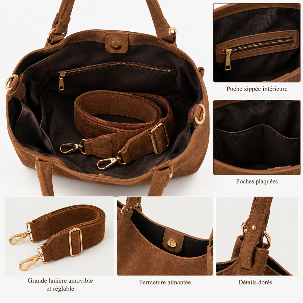 Sac LEON camel