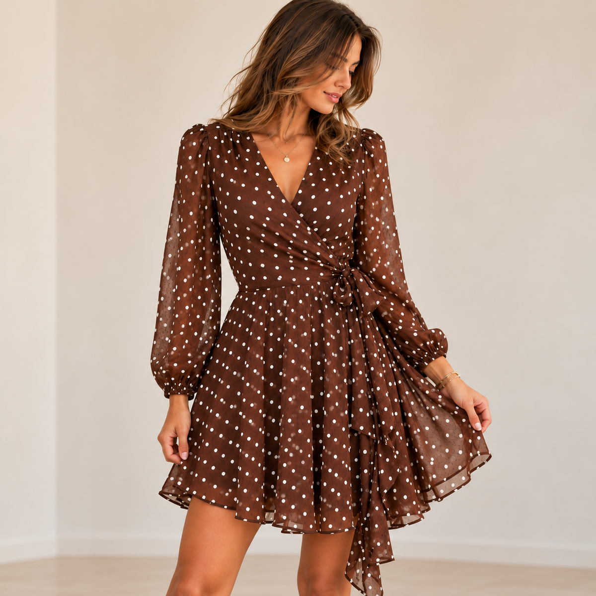 Robe Jane Pois Chocolat