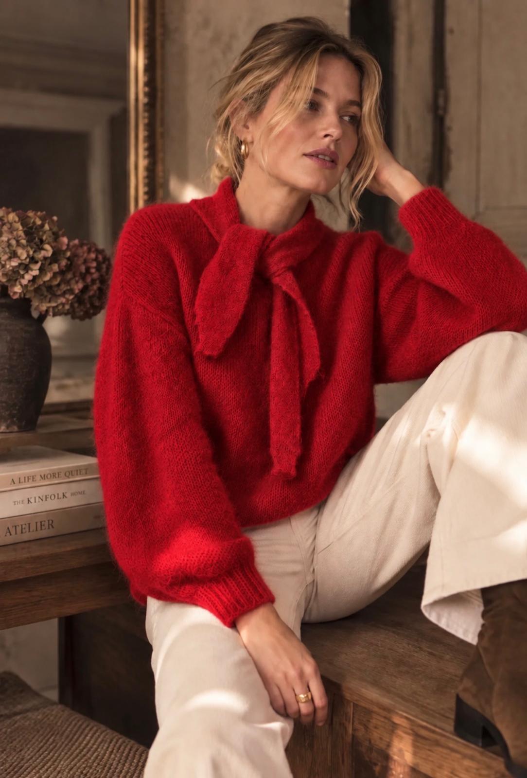 Pull Laine Rouge
